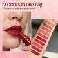 💄 BEGRÄNSAD TID 50% RABATT! ✨ 12 Mini Matt Läppstift – Sammetslätt, Portabelt, Pigmentrikt 🌸