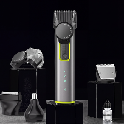 🎊🔥 4-i-1 Elektrisk Hårklipper Set – 90 Min Batteritid, IPX5 Vattentålig & LED-Display
