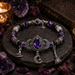 Gotiskt Lila Strass Halloween-armband