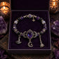Gotiskt Lila Strass Halloween-armband