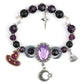 Gotiskt Lila Strass Halloween-armband