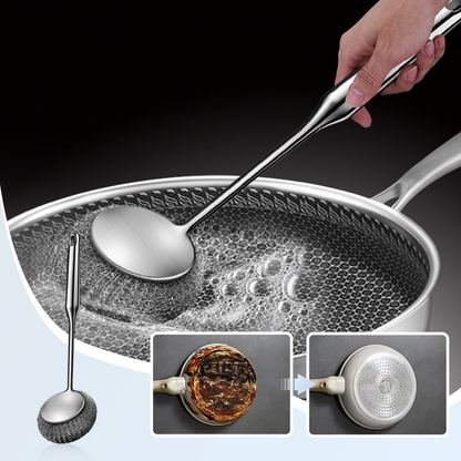 🧹 BEGRÄNSAD TID 50% REA! ⚡ Mångsidigt diskborste i rostfritt stål med handtag – Arbetsbesparande, rostskyddat, hängbart ✨