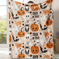 Halloween spöktryckt mysig pläd