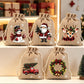 🎄 TIDSBEGRÄNSAT 50% RABATT! 🎁 Julklappspåsar med Dragsko – Festliga Tomte- & Renmotiv, Dubbel Dragsko & Hållbart Tyg – Julglädje i Varje Gåva ✨