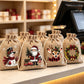 🎄 TIDSBEGRÄNSAT 50% RABATT! 🎁 Julklappspåsar med Dragsko – Festliga Tomte- & Renmotiv, Dubbel Dragsko & Hållbart Tyg – Julglädje i Varje Gåva ✨