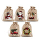 🎄 TIDSBEGRÄNSAT 50% RABATT! 🎁 Julklappspåsar med Dragsko – Festliga Tomte- & Renmotiv, Dubbel Dragsko & Hållbart Tyg – Julglädje i Varje Gåva ✨