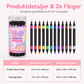 🌹 50% RABATT NU ! !🌹24-färgers dubbeländade nagelkonstpennor set