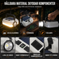 🏕️50 % RABATT!☀️Solcellsdriven, uppladdningsbar LED-campinglykta – väderbeständig, bärbar, mångsidig ✨