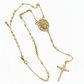 📿 50 % RABATT NU! ✨ Retro guldton Jungfru Maria krucifix kors hänge halsband med pärlad Y-kedja – elegant, 14K pläterad & tidlös – perfekt för vardag och fest 🕊️