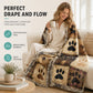🐾 50% RABATT! ✨ Söt flanellfilt med tassavtryck – Mysig värme, levande och hållbart tryck & mångsidig för vardagsbruk – Underbar komfort för sovrum, soffor & djurvänliga hem 🛋️