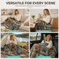 🐾 50% RABATT! ✨ Söt flanellfilt med tassavtryck – Mysig värme, levande och hållbart tryck & mångsidig för vardagsbruk – Underbar komfort för sovrum, soffor & djurvänliga hem 🛋️