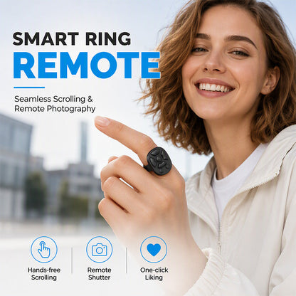 Multifunktionell Bluetooth-fjärrkontroll i ringformat
