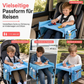 🚗 50% RABATT! 🎨 Barnbord för bilresan – Ergonomiskt vadderat & med kantskydd ✨