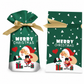 ⏳ Tidsbegränsad 50 % rabatt ⏰ Julklappspåsar med dragsko och band, 50 st 🎄🎁