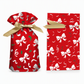 ⏳ Tidsbegränsad 50 % rabatt ⏰ Julklappspåsar med dragsko och band, 50 st 🎄🎁