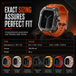 Integrerat smartwatch-armband med skyddande skal och sportrem