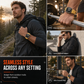 Integrerat smartwatch-armband med skyddande skal och sportrem