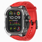Integrerat smartwatch-armband med skyddande skal och sportrem