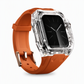 Integrerat smartwatch-armband med skyddande skal och sportrem