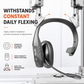 Trådlöst Bluetooth-headset för callcenter med ENC (brusreducering) och automatisk parkoppling, avsett för kundtjänstpersonal och lastbilsförare