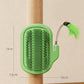 🐱 50 % RABATT NU! 🧶 Automatisk 2-i-1-hörnborste för husdjur – självputsande borste & fjäderleksak i ett 💚