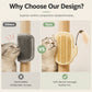🐱 50 % RABATT NU! 🧶 Automatisk 2-i-1-hörnborste för husdjur – självputsande borste & fjäderleksak i ett 💚