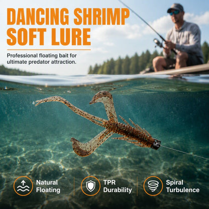 🦐 Spara 50 %! 🎣 Realistiska mjuka räkbeten – Flytande & naturtrogen gång ✨