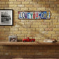 Vintage dekorativ registreringsskylt ”Love You More”