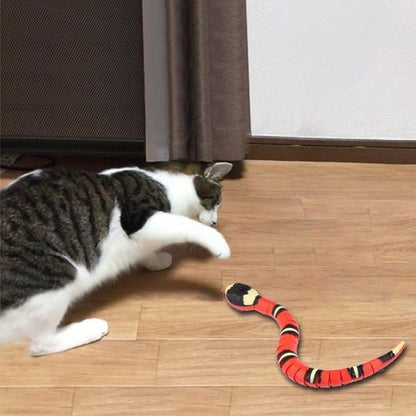 🐱 50% RABATT ✨ Smart elektrisk orm kattleksak – sensorstyrd rörelse, rolig aktivitet för din katt🐍