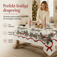 🎄 50 % RABATT✨Vattentät julbordsduk, skyddar bordet mot fläckar🏚️