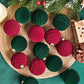 Lyxiga Julgranskulor i Sammetslook (16-pack) – Eleganta Julgransdekorationer för Gran & Krans