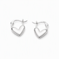 💕 50 % RABATT! ✨ Små hjärtformade ringörhängen – Slät yta och fransk minimalistisk stil ✨