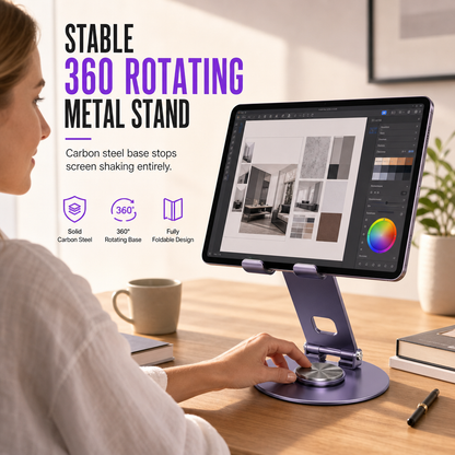 📢📢 50% RABATT! ✨ Exklusivt mobiltelefonställ i metall – 360° roterbar bordshållare