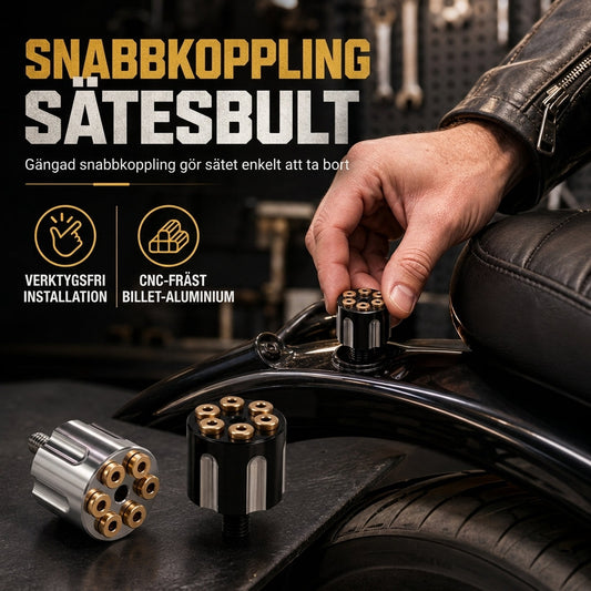 📢📢50% RABATT!! ⏰CNC-snabbstolpsbult för motorcykel, 6mm skruv för fastsättning av sitsdynan