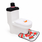 🎄50 % RABATT🚽Julset med toalettsitsöverdrag och matta i 3 delar – Festligt badrumsset med tomte, snögubbe och ren