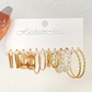 Klassiskt set med geometriska örhängen (6 par) – Tidlös elegans för alla tillfällen ✨💍